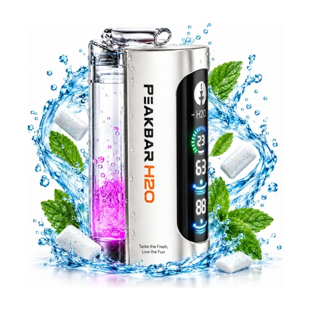 Peakbar H2O Mini Hookah 40k Gum Mint