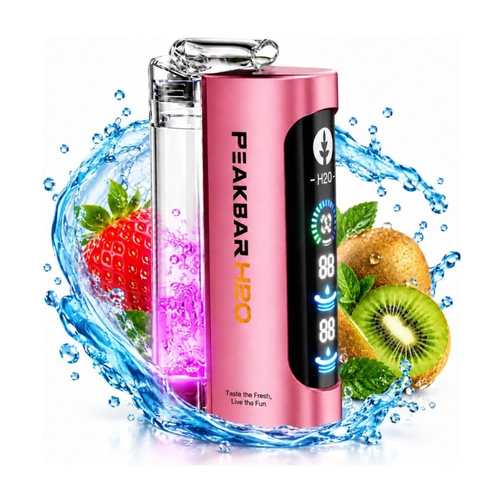 Peakbar H2O Mini Hookah 40k Strawberry Kiwi